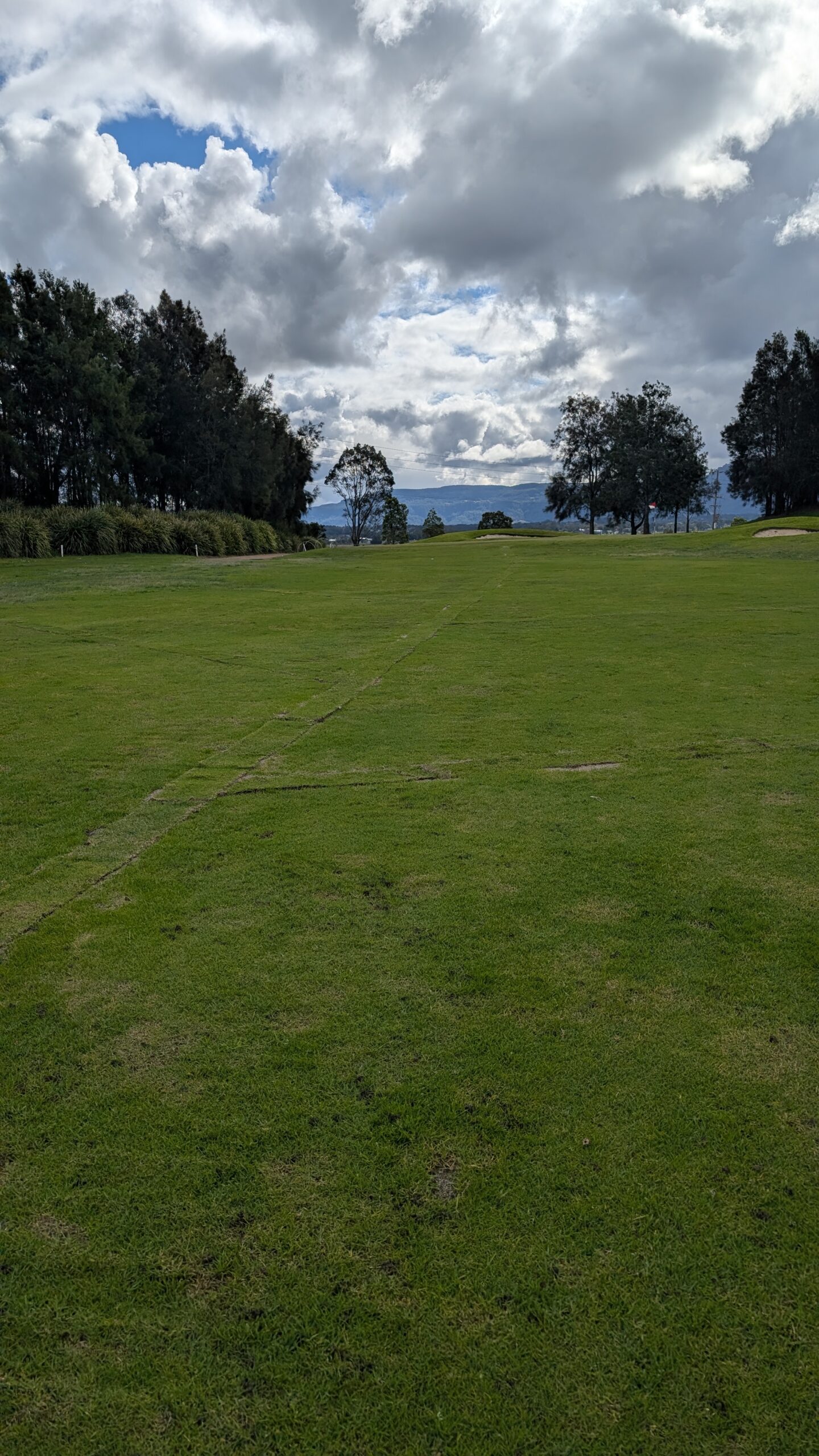 After low-lying fairway